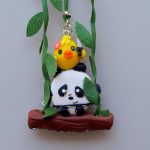 آویز آینه ماشین پاندا و جوجه - Image 2