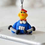 آویز موبایل ورزشکار آبی - Image 2