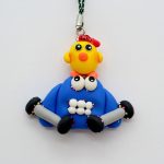 آویز موبایل ورزشکار آبی